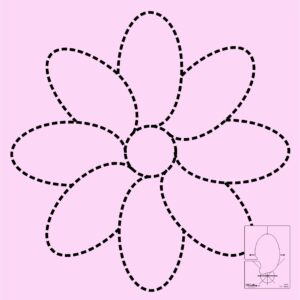 DM Quilting - Daisy Template