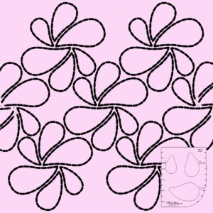 DM Quilting - Leaf 1 Template