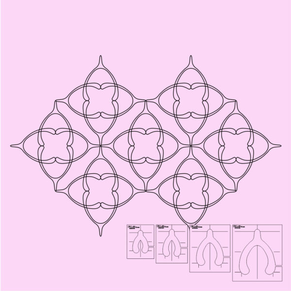DM Quilting - Wish Bone Templates