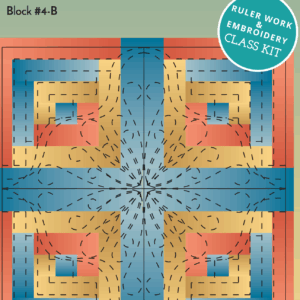 Log Cabin 4B Quilt Kit