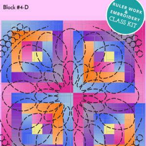 Log Cabin 4D Quilt Kit
