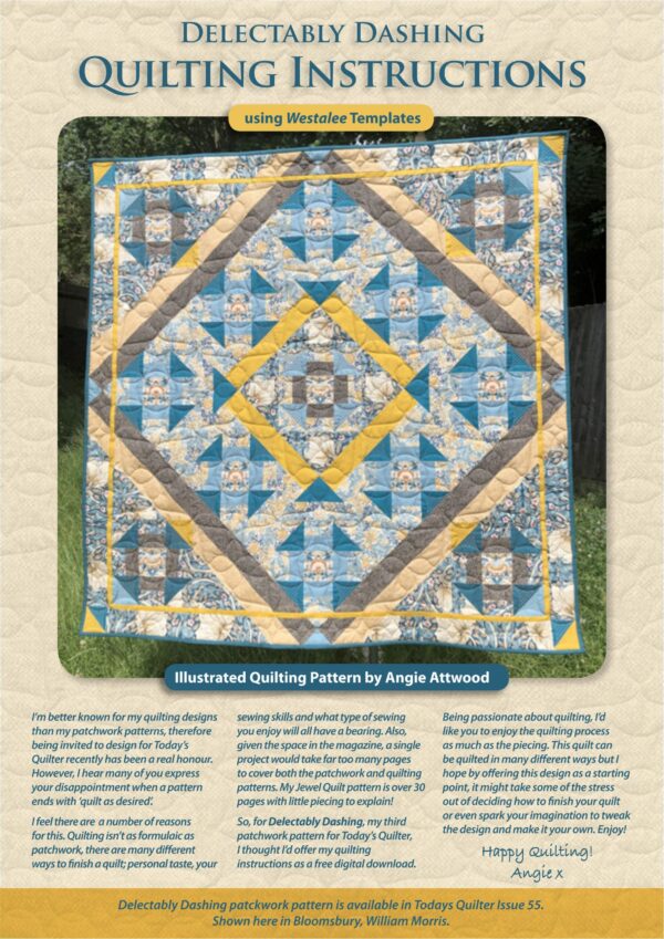 Delectably Dashing - Quilting Instructions By Angela Atwood