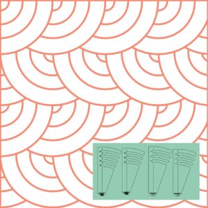Westalee Design Circles on Quilts Templates Template Set 6 (12" -18")