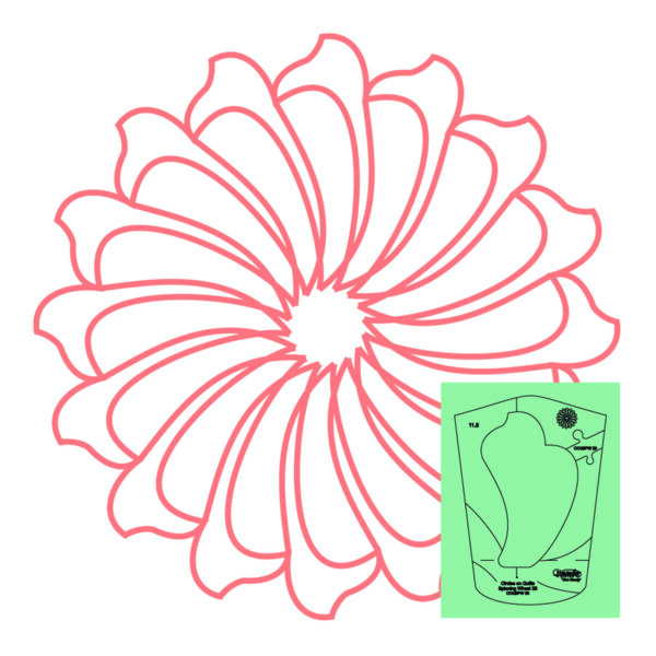 Westalee Design Circles On Quilts Spinning Wheel #29 Template