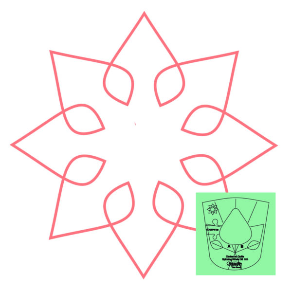 Westalee Design Circles On Quilts Spinning Wheel #36 Template