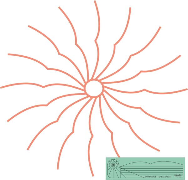 Westalee Design Spinning Waves Template #4