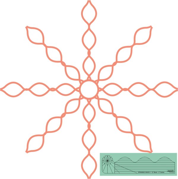 Westalee Design Spinning Waves Template #9