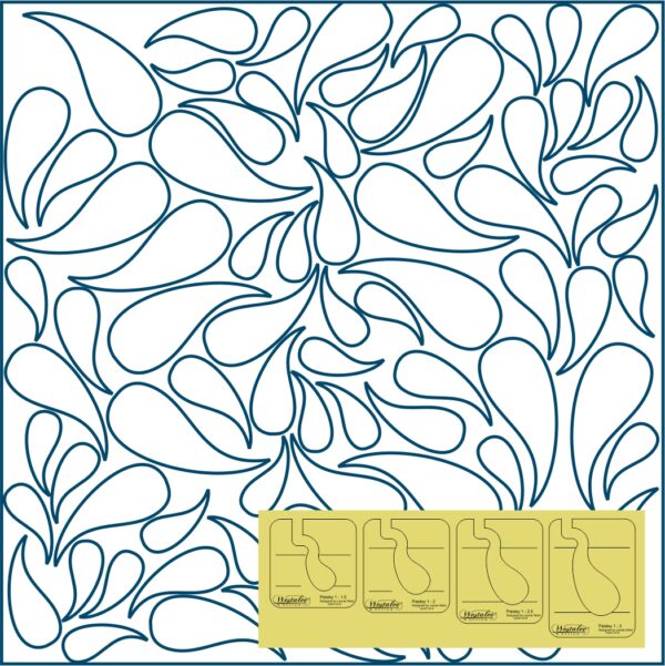 Westalee Design Paisley Templates - 4pc Set